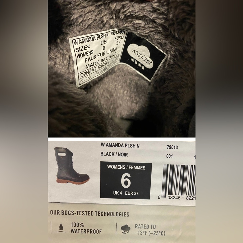 BOGS Amanda Faux Shearling Lined Boot - great for rain or snow - Picture 8 of 9